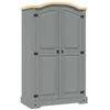 Image de Garde robe avec 2 portes Gamme Corona pin mexicain Gris