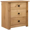 Image de vidaXL Pin Table de Chevet Table de Nuit Armoire de Chevet Table de Canapé Table de Salon Chambre à Coucher Maison Intérieur 46x40x57 cm Assortiment Panama