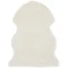 Image de vidaXL Tapis 60 x 90 cm Peau de mouton synthétique Blanc