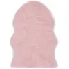 Image de vidaXL Tapis 60 x 90 cm Peau de mouton synthétique Rose
