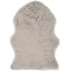 Image de vidaXL Tapis 60 x 90 cm Peau de mouton synthétique Gris clair