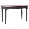 Image de vidaXL Bureau avec 3 tiroirs 117x57x75 cm bois d'acajou massif