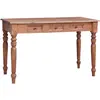 Image de vidaXL Bureau avec tiroirs 117x57x75 cm bois d'acajou massif