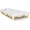 Image de vidaXL Cadre de lit de Palette sans Matelas Bois Massif pin 100x200 cm