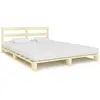 Image de vidaXL Cadre de lit de palette sans matelas 140x200 cm bois massif pin