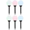 Image de vidaXL Lampes solaires sphériques LED de jardin 6 pcs 20 cm RVB