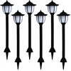 Image de vidaXL 6x Lampes Solaires à LED d'Extérieur Lampes d'Allée Lumière de Jardin Eclairage de Terrasse Patio Cour Arrière Balcon Chemin