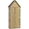 Image de vidaXL Abri à Outils de Jardin avec Porte Abri de Stockage Cabane de Jardin Armoire de Rangement Cabane à Outils Remise de Jardin Pinède Imprégnée