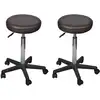Image de vidaXL Tabourets de bureau lot de 2 Marron 35,5x84 cm Similicuir