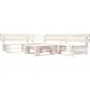 Image de vidaXL Salon de jardin palette 4 pcs Bois Blanc