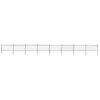 Image de vidaXL Clôture de jardin avec arceau en acier 1426 x 100 cm Noir