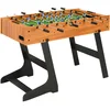 Image de vidaXL Table de Football Pliante Table de Baby-Foot Chambre Salle de Jeux Robuste Durable Maison Intérieur Enfants Adulte 121x61x80 cm Marron Clair