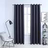 Image de vidaXL Rideaux occultants avec anneaux Métal 2pcs Anthracite 140x175cm