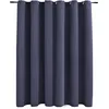 Image de vidaXL Rideau Occultant avec Anneaux en Métal Occultant à Oeillet Ombrage Chambre à Coucher Fenêtre Salon Bureau Maison Intérieur Anthracite 290x245 cm