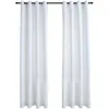 Image de vidaXL 2X Rideaux Occultants avec Anneaux en Métal Occultant à Oeillet Chambre à Coucher Fenêtre Salon Bureau Maison Intérieur Blanc Cassé 140x175 cm