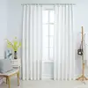 Image de vidaXL Rideaux occultants avec crochets 2 pcs Blanc cassé 140x225 cm