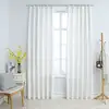 Image de vidaXL Rideaux occultants avec crochets 2 pcs Blanc cassé 140x245 cm