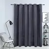 Image de vidaXL Rideau occultant et anneaux métal Velours Anthracite 290x245 cm