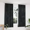 Image de vidaXL Rideaux occultants et crochet 2pcs Velours Anthracite 140x175cm