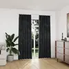 Image de vidaXL Rideaux occultants et crochet 2pcs Velours Anthracite 140x225cm