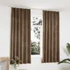 Image de vidaXL Rideaux occultants avec crochets 2 pcs Velours Beige 140x175 cm