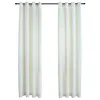 Image de vidaXL 2X Rideaux Occultants avec Anneaux Occultant à Oeillet Chambre à Coucher Fenêtre Salon Bureau Maison Intérieur Velours Crème 140x225 cm