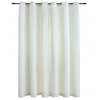 Image de vidaXL Rideau Occultant avec Anneaux en Métal Occultant à Oeillet Ombrage Chambre à Coucher Fenêtre Salon Bureau Maison Intérieur Velours Crème 290x245 cm