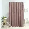 Image de vidaXL Rideau occultant avec anneaux en métal Velours Rose 290x245 cm