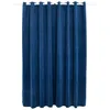 Image de vidaXL Rideau occultant et Anneaux Velours Bleu foncé 290x245 cm