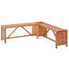 Image de Banc de jardin et jardinière 117x117x40 cm Bois solide d acacia