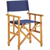 Image de vidaXL Chaise de metteur en scène bois massif d'acacia bleu
