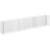 Image de vidaXL Lit Surélevé à Gabion Parterre de Fleurs Plantes Jardin Terrasse Extérieur Arrière-Cour Jardinière Acier Galvanisé 270x30x60 cm