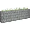 Image de vidaXL Lit surélevé à gabion Acier galvanisé 270x30x90 cm