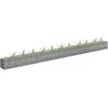 Image de vidaXL Lit surélevé à gabion Acier galvanisé 450x30x30 cm