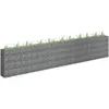 Image de vidaXL Lit surélevé à gabion Acier galvanisé 450x30x90 cm