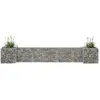 Image de vidaXL Jardinière à gabion en H Fil d'acier 260x40x40 cm