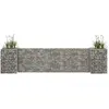 Image de vidaXL Jardinière à gabion en H Fil d'acier 260x40x60 cm