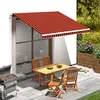 Image de vidaXL Toile d'auvent Orange et marron 350x250 cm