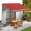 Image de vidaXL Toile d'auvent Orange et marron 450x300 cm