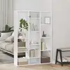Image de vidaXL Séparateur de pièce/Bibliothèque Blanc 100x24x140 cm