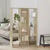 Image de vidaXL Séparateur de pièce/Bibliothèque Chêne sonoma 100x24x140 cm