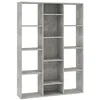 Image de vidaXL Séparateur de Pièce/Bibliothèque, Meuble de Rangement avec Compartiment, Armoire à Livres Salon Intérieur, Moderne, Gris Béton Bois d’Ingénierie