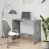 Image de vidaXL Bureau Gris béton 100x50x76 cm Bois d’ingénierie
