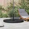 Image de vidaXL Socle de parasol en forme d'éventail 4 pcs Noir