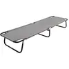 Image de vidaXL Chaise longue pliable gris Acier