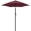 Image de vidaXL Parasol Extérieur Parasol de Patio Parasol de Terrasse Parasol de Jardin Pare-Soleil Arrière-Cour Bordeaux 200x224 cm Aluminium