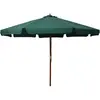 Image de vidaXL Parasol d'extérieur avec mât en bois 330 cm Vert