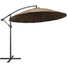 Image de vidaXL Parasol Suspendu avec Poteau, Pare-Soleil de Patio, Abri de Soleil, Parasol de Plage Jardin Terrasse Cour Extérieur, Taupe 3 m