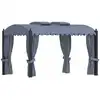 Image de vidaXL Tonnelle avec rideaux 3x4 m Anthracite Acier