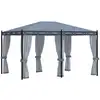 Image de vidaXL Tonnelle avec moustiquaire 3x4 m Anthracite Acier